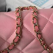 Chanel Lambskin Leather Classic In Pink Handbag V131977 - 11.5x26x4cm - 2