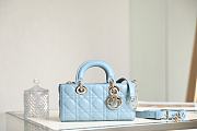 DIOR LADY| D-JOY BLUE BAG A688804 - 22x12x6cm - 1