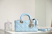 DIOR LADY| D-JOY BLUE BAG A688804 - 22x12x6cm - 5