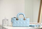 DIOR LADY| D-JOY BLUE BAG A688804 - 22x12x6cm - 4