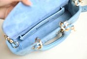 DIOR LADY| D-JOY BLUE BAG A688804 - 22x12x6cm - 3