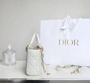 DIOR LADY| D-JOY WHITE BAG A597684 - 22x12x6cm - 3