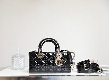 DIOR LADY| D-JOY BLACK BAG A611097 - 22x12x6cm