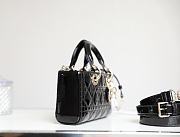 DIOR LADY| D-JOY BLACK BAG A611097 - 22x12x6cm - 5