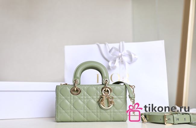 DIOR LADY| D-JOY GREEN BAG A688809 - 22x12x6cm - 1