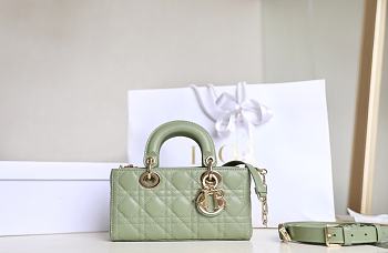 DIOR LADY| D-JOY GREEN BAG A688809 - 22x12x6cm