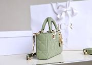 DIOR LADY| D-JOY GREEN BAG A688809 - 22x12x6cm - 4