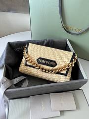 TOM FORD| Label Mini Raffia Chain Top - 20x11x7cm - 2