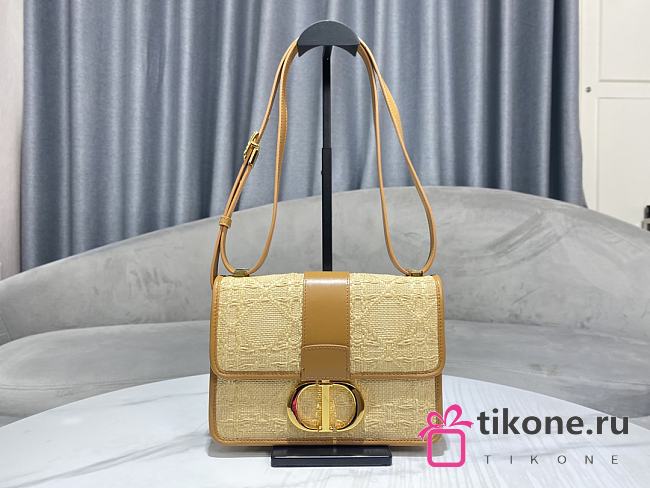 Dior 30 Montaigne Cannage Raffia - 24x17x8cm - 1