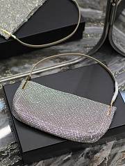 YSL Gala Glitter Silver Bag - 28×14×4cm - 2