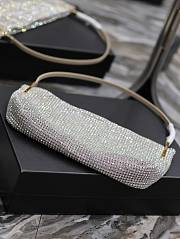 YSL Gala Glitter Silver Bag - 28×14×4cm - 3