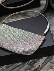 YSL Gala Glitter Silver Bag - 28×14×4cm - 4