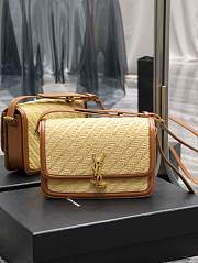 YSL Solferino Raffia Bag - 23x16x6cm - 1