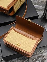 YSL Solferino Raffia Bag - 23x16x6cm - 2