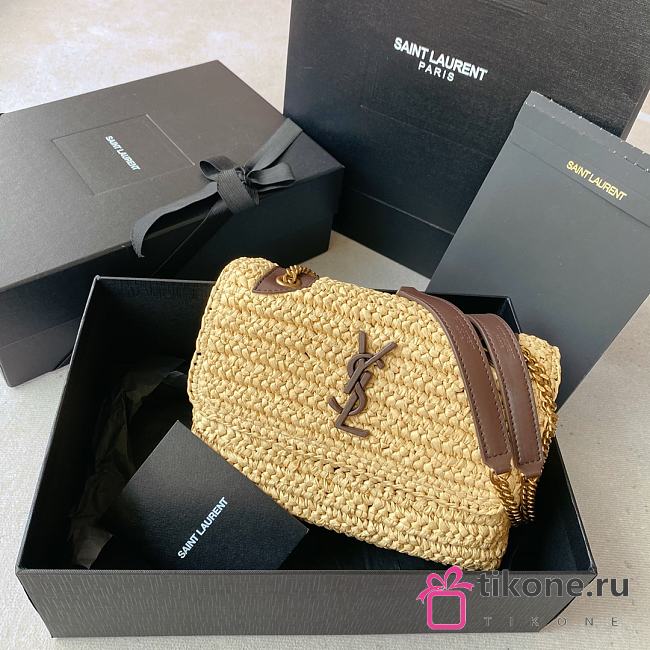 SAINT LAURENT| Niki Medium Raffia - 22x16.5x12cm - 1