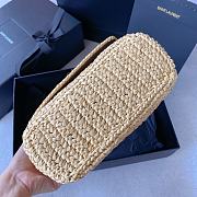 SAINT LAURENT| Niki Medium Raffia - 22x16.5x12cm - 4