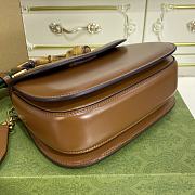 GUCCI| Bamboo 1947 In Brown Leather - 21x15x7cm - 2