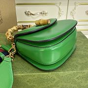 GUCCI| Small Bamboo 1947 In Green Leather - 17x12x7.5cm - 3