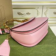 GUCCI| Bamboo 1947 In Pink Leather - 21x15x7cm - 5