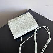 Bottega Veneta Blue Intrecciato Mini Crossbody Bag - 19x15x5.5cm - 4