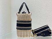 DIOR| Wicker Handbag Size 24cm - 5