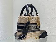 DIOR| Wicker Handbag Size 24cm - 4