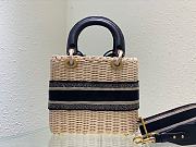 DIOR| Wicker Handbag Size 24cm - 2