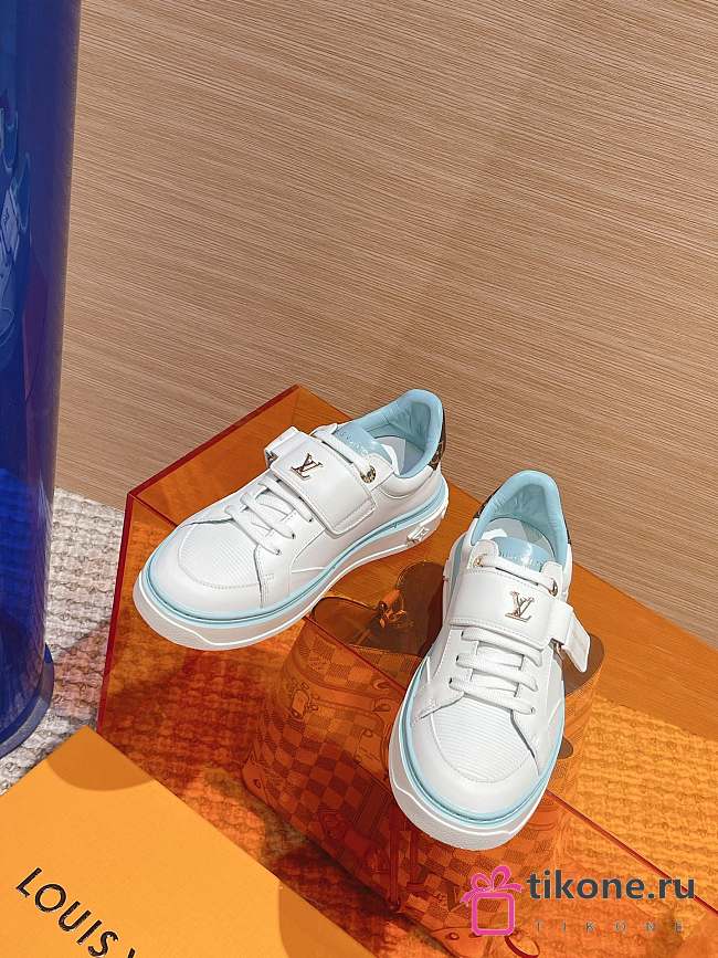 LOUIS VUITTON| Time Out Blue Sneakers  - 1