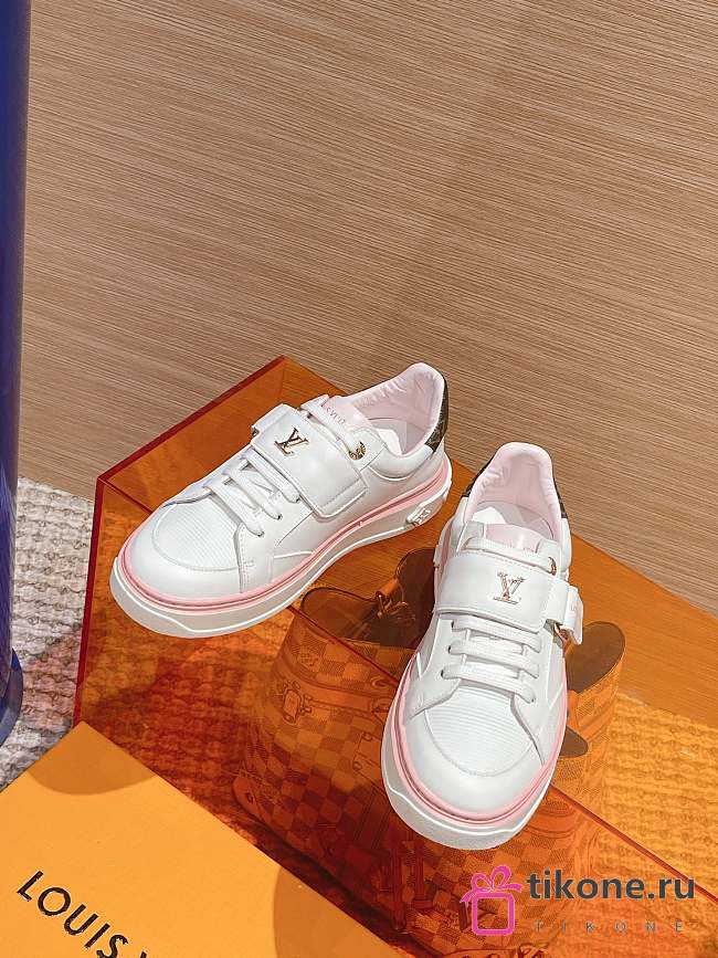 LOUIS VUITTON| Time Out Pink Sneakers - 1