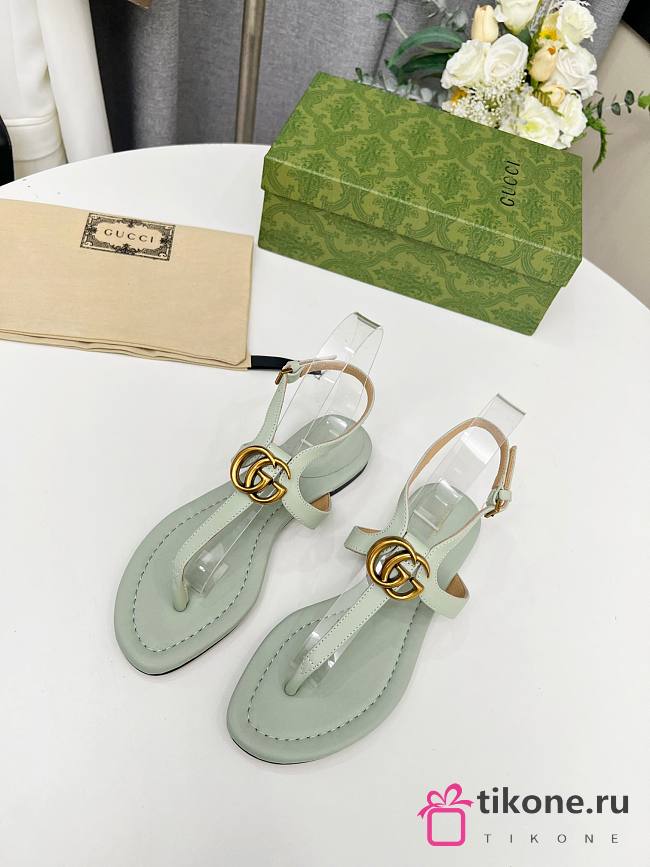 Gucci GG Light Blue Sandals - 1