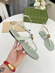 Gucci GG Light Blue Sandals - 5