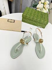 Gucci GG Light Blue Sandals - 3