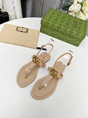 Gucci GG Beige Sandals - 1