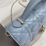 Dior Miss Cloud Blue Mini Bag - 21x11.5x4.5cm - 5