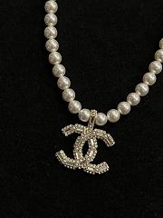 CHANEL| Pearl CC Logo Necklace - 3