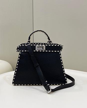 FENDI| Peekaboo Black Iseeyou Small Tote - 27x21x11cm