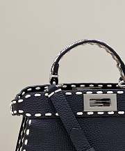 FENDI| Peekaboo Black Iseeyou Small Tote - 27x21x11cm - 2