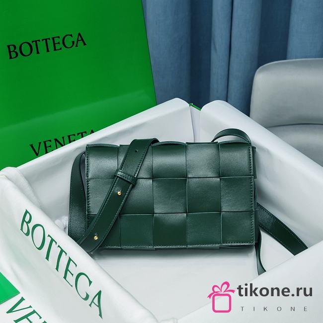 BOTTEGA VENETA| Cassette Rain Tree Green - 23×15×5cm - 1