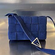 BOTTEGA VENETA| Medium Denim Cassette Bag - 23x15x5cm - 1