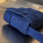 BOTTEGA VENETA| Medium Denim Cassette Bag - 23x15x5cm - 5