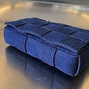 BOTTEGA VENETA| Medium Denim Cassette Bag - 23x15x5cm - 2