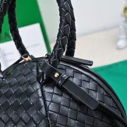 BOTTEGA VENETA| Mava Black Top Handle Bag - 22x22x22cm - 2