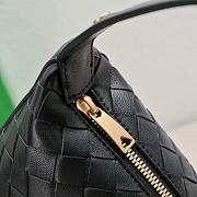 BOTTEGA VENETA| Mini Black Wallace Shoulder Bag - 22x13x9.5cm - 3