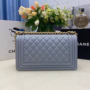 CHANEL| Leboy Blue Caviar Leather Size 25cm - 4