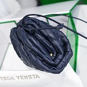 BOTTEGA VENETA| Mini Pouch In Navy Blue - 23x13x8cm - 4