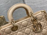 DIOR| Lady Sand-Brown Lambskin Cannage - 22.5x6x11.5cm - 4