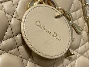 DIOR| Lady Medium Sand-Brown Lambskin Cannage - 26x6x14cm - 4