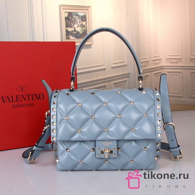 Valentino Garavani Candystud Blue A355372 - 23x17.5x11cm - 1