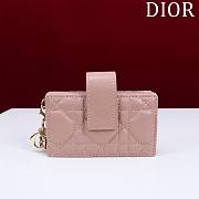 Miss Dior Cloud Pink Wallet - 10.4×7×2cm - 1