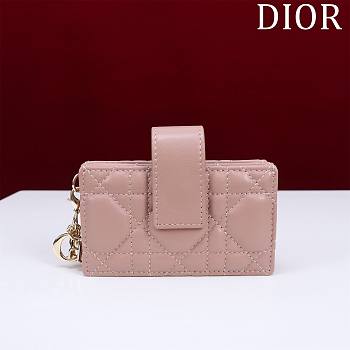 Miss Dior Cloud Pink Wallet - 10.4×7×2cm